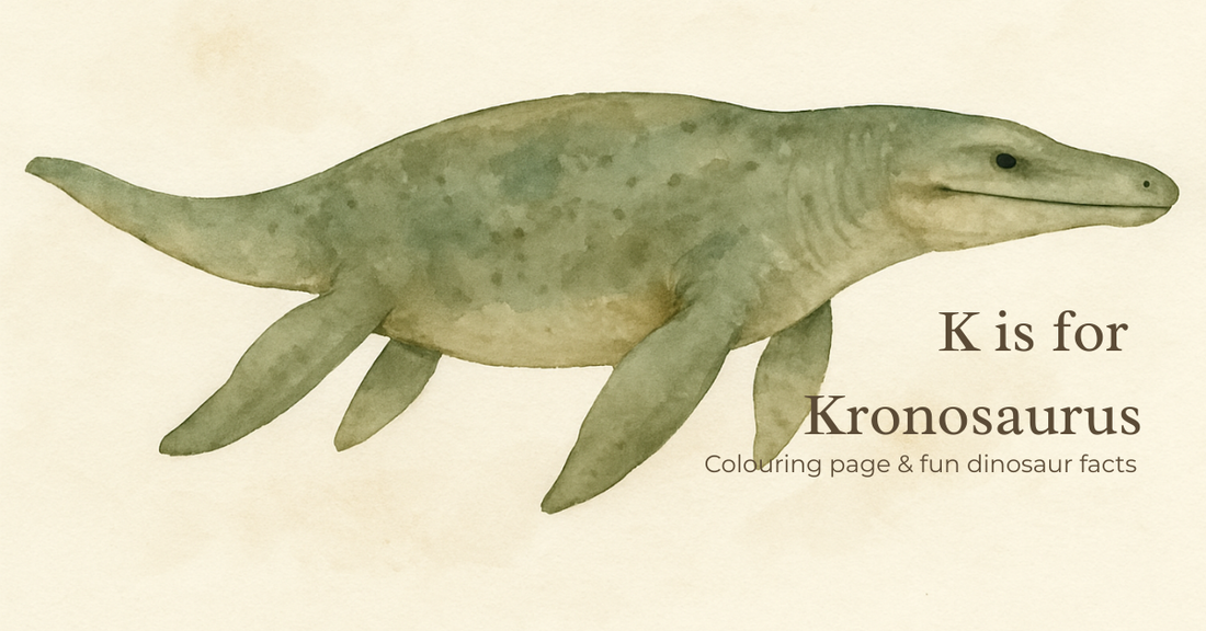 Free Kronosaurus Colouring Page – Dinosaur Printable for Kids