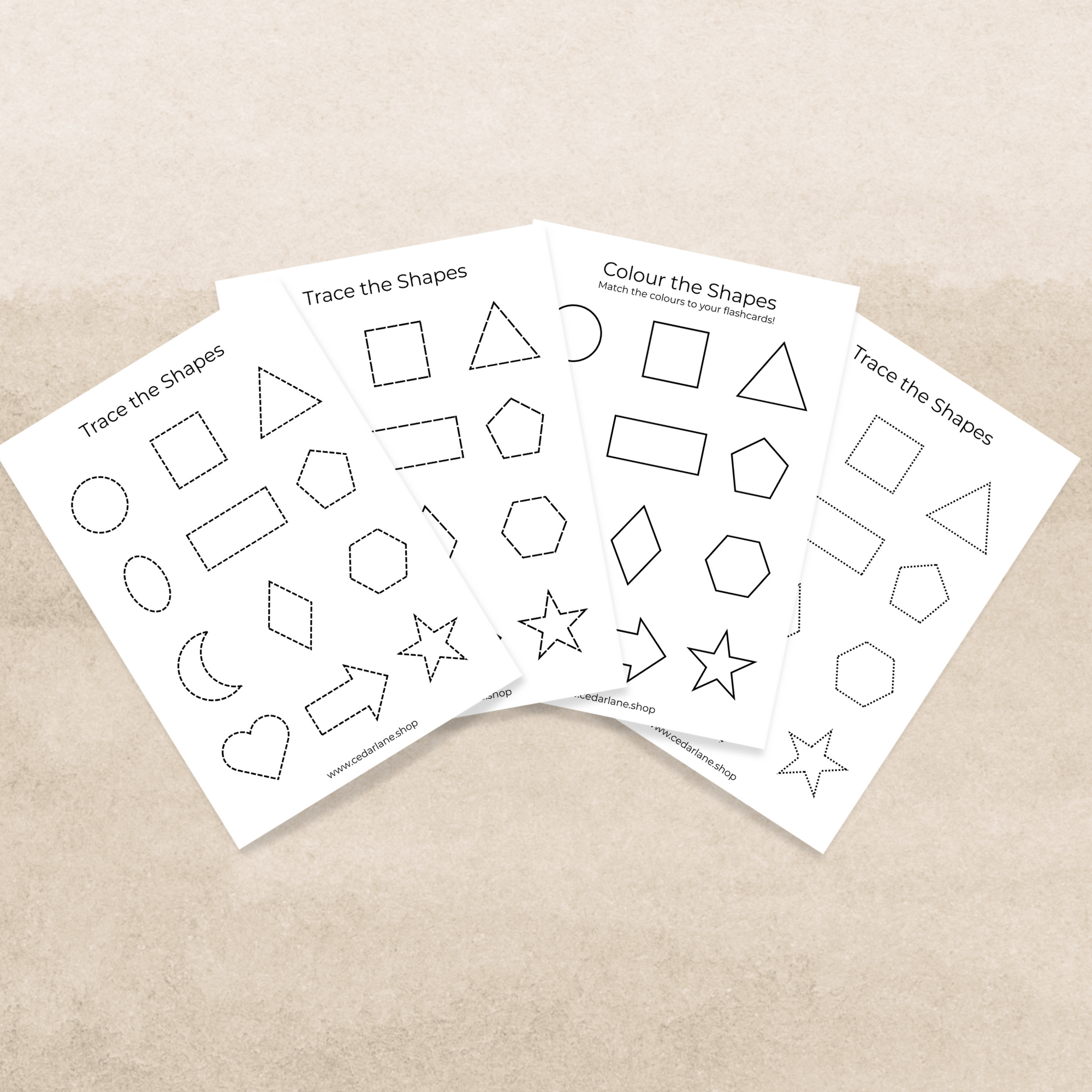 Shapes Activity Pages - Digital Download