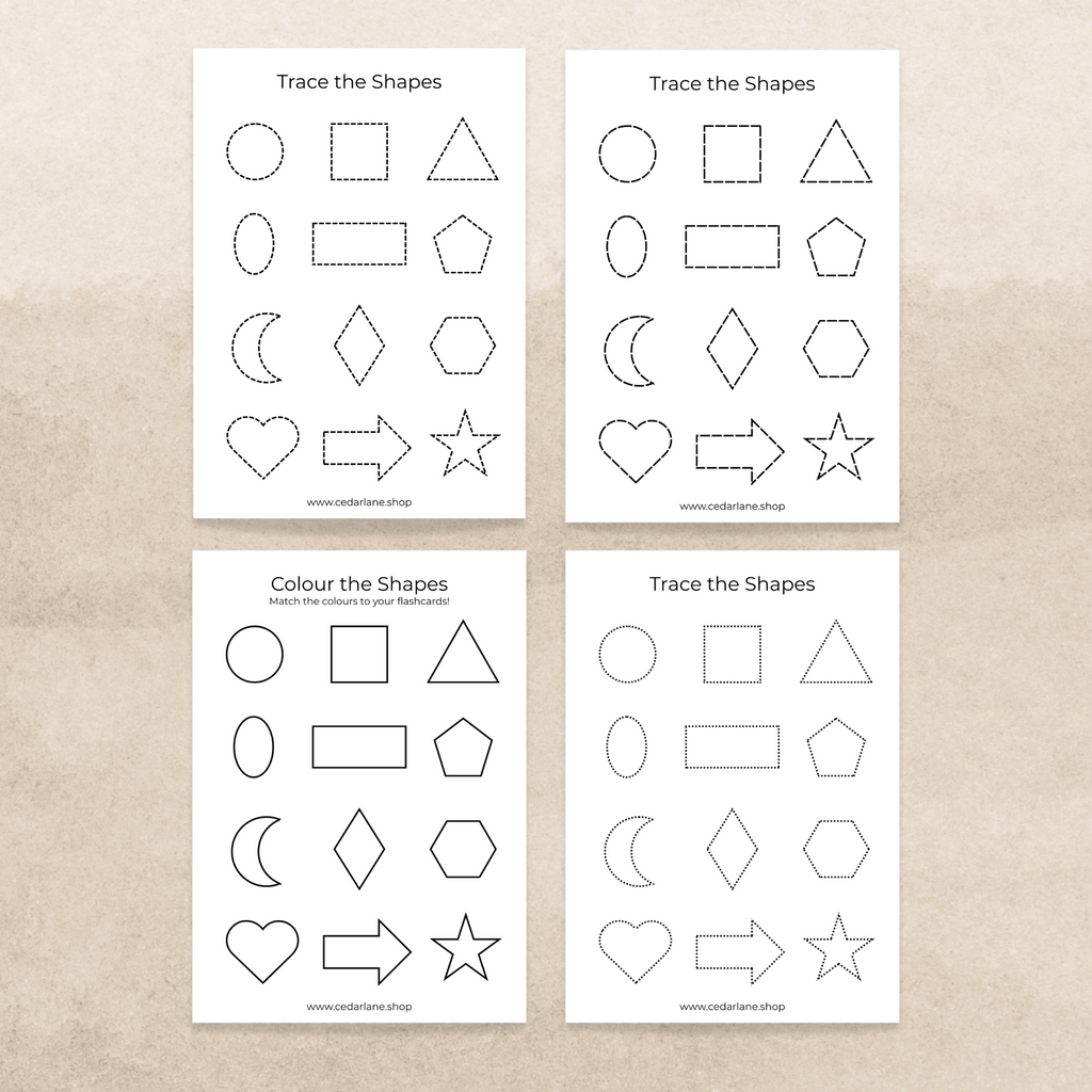 Shapes Activity Pages - Digital Download