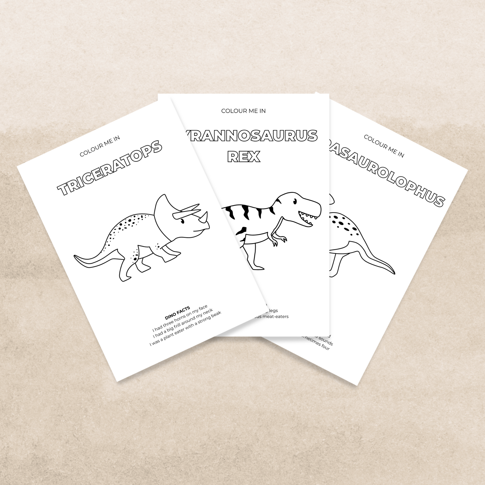 10 Free Dinosaur Colouring Pages  - Digital Download