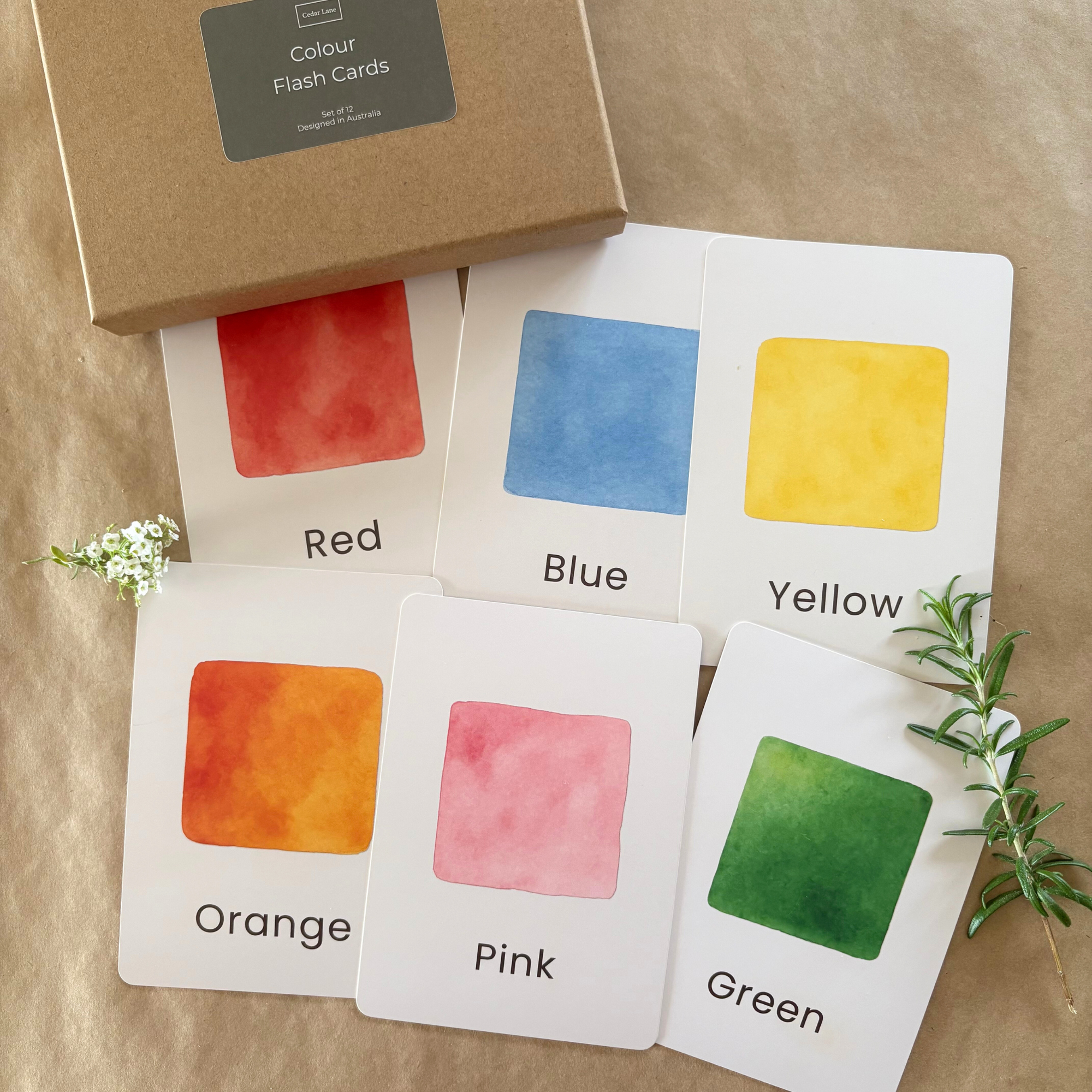 Colour Flash Cards - Set of 12