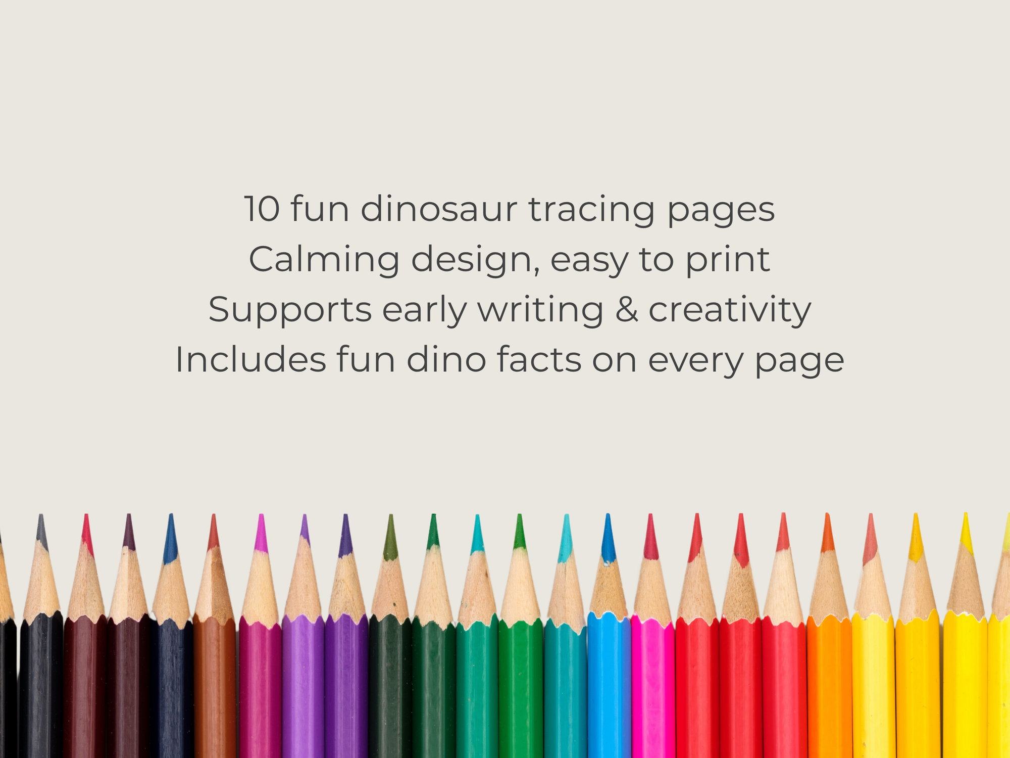 10 Free Dinosaur Tracing Pages - Digital Download