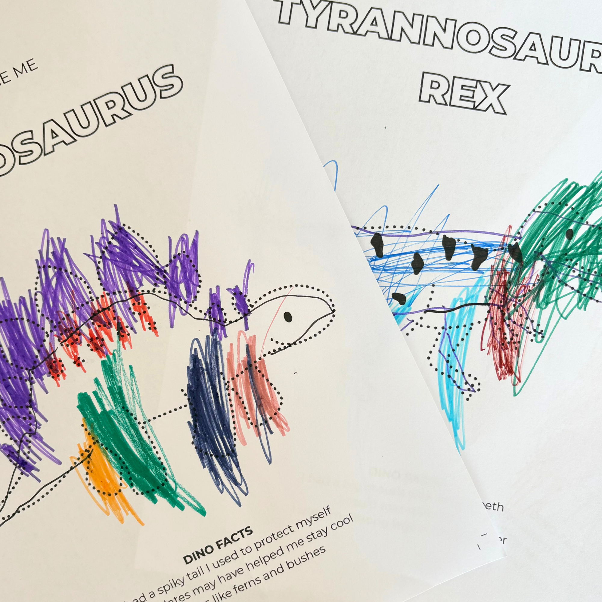 10 Free Dinosaur Tracing Pages - Digital Download