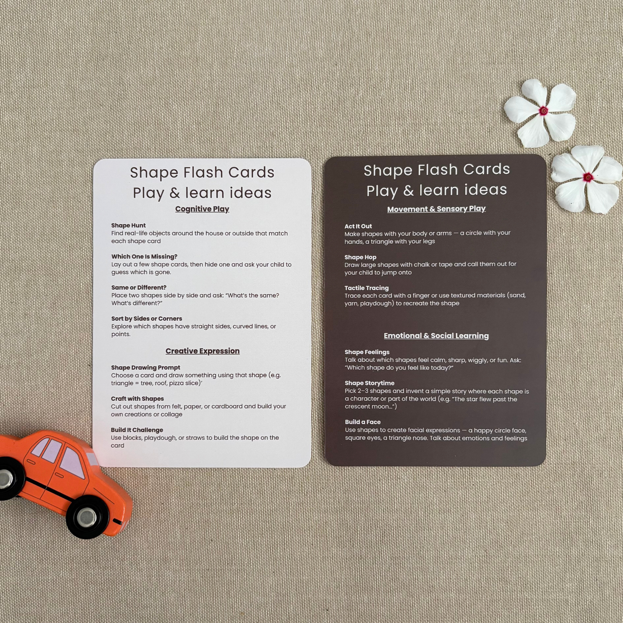 Shapes Flash Cards - Set of 12