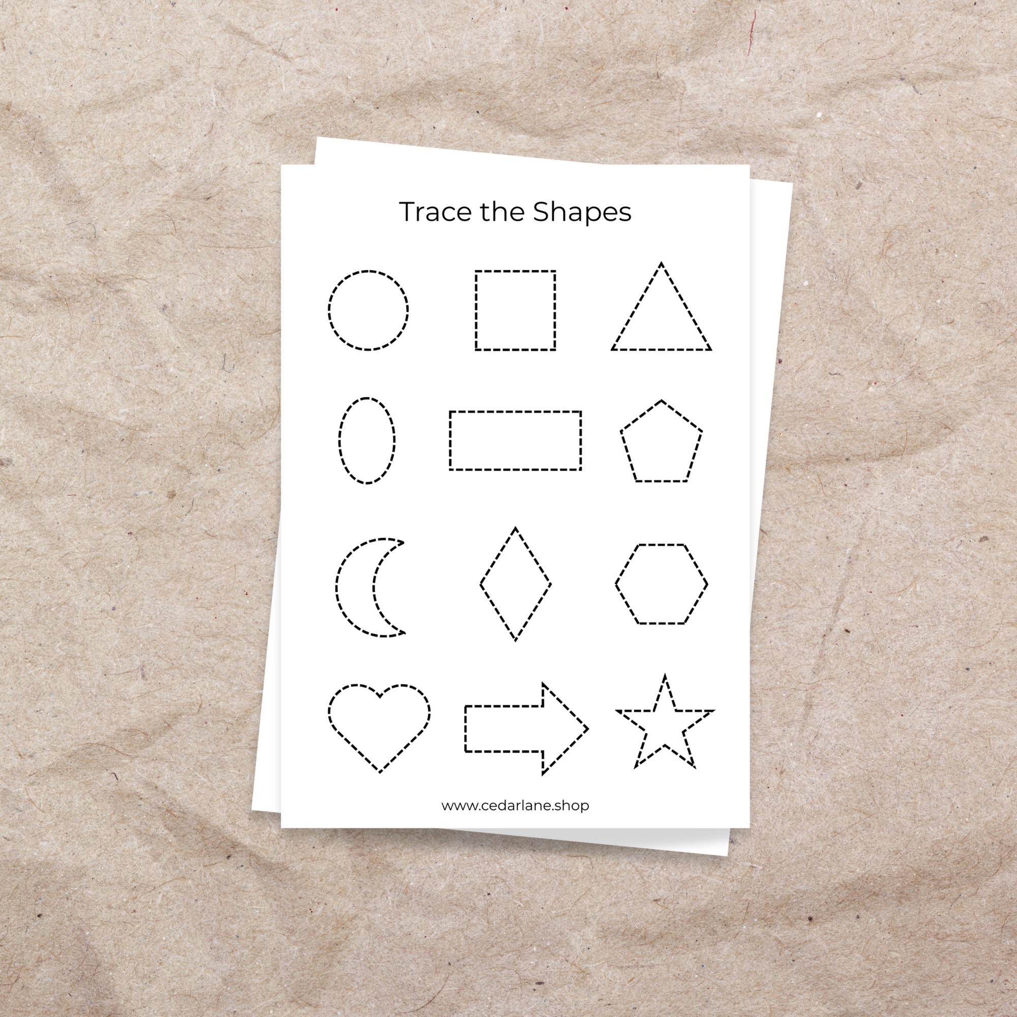 Shapes Activity Pages - Digital Download